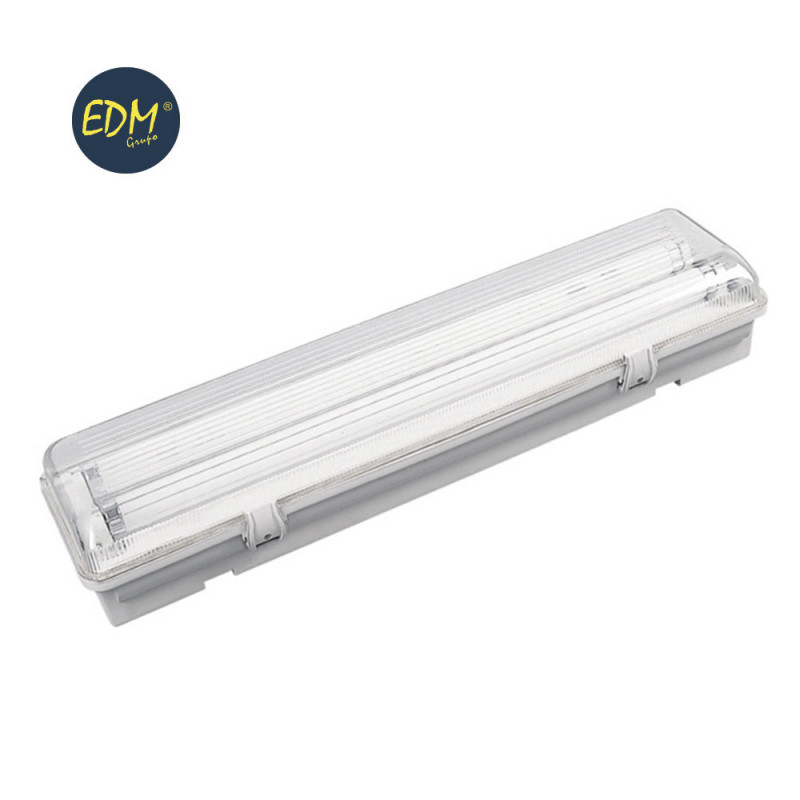 Pantalla estanca 2x18w 220v 65cm bajo factor edm Pantalla estanca 2x18w 220v 65cm bajo factor edm