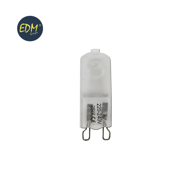 Lampara halogena g-9 25w mate 220/240v edm Lampara halogena g-9 25w mate 220/240v edm