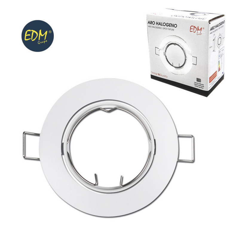 Aro halogeno oscilante blanco edm Aro halogeno oscilante blanco edm