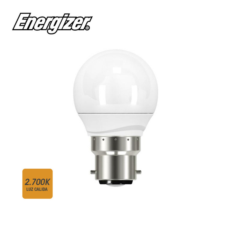 Bombilla esferica led bayoneta b22 5,9w 470 lumens luz calida 2700k Bombilla esferica led bayoneta b22 5,9w 470 lumens luz calida 2700k