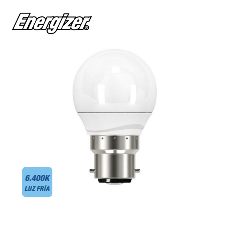 Bombilla esferica led bayoneta b22 5,9w 520 lumens luz fria 6500k Bombilla esferica led bayoneta b22 5,9w 520 lumens luz fria 6500k