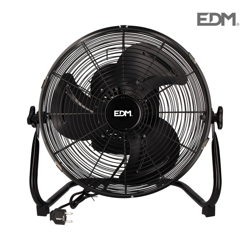 Ventilador industrial oscilante ø45cm 70w "black series" edm Ventilador industrial oscilante ø45cm 70w "black series" edm