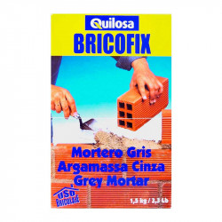 comprar BRICOFIX Mortero Gris 1,5 Kg Quilosa online - Quilosa