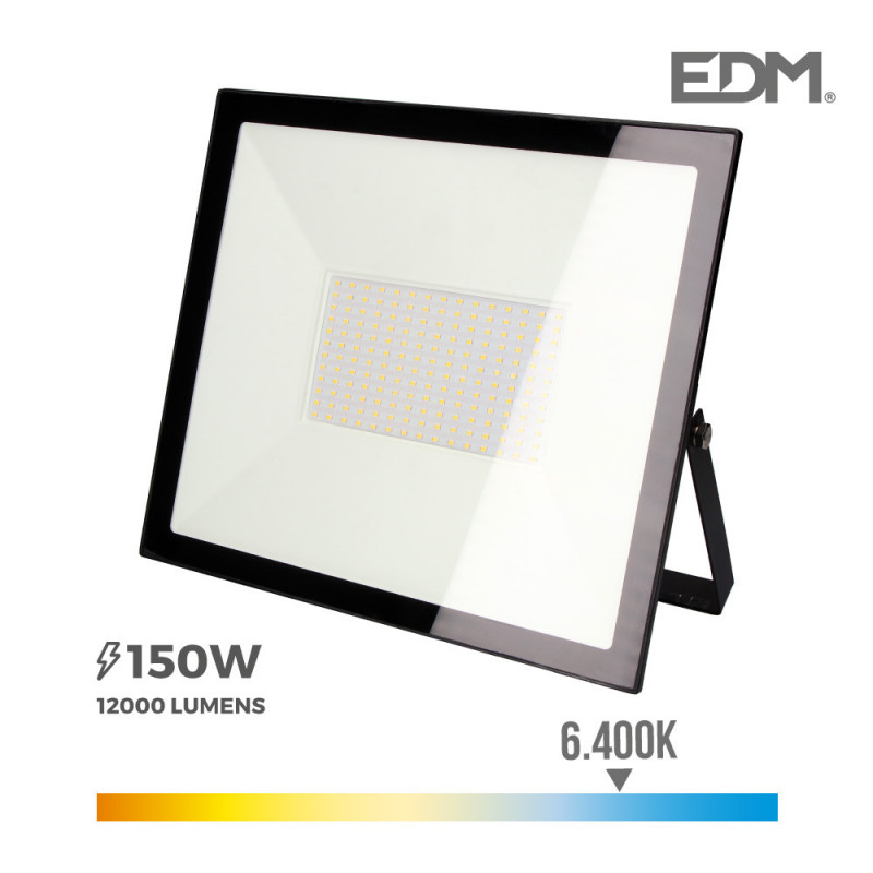 Foco proyector led 150w 6400k "black edition" edm Foco proyector led 150w 6400k "black edition" edm