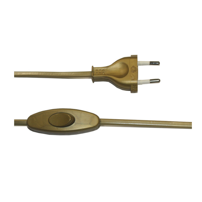 Conexion con int. paso 3a 1,5mts mang. plana dorada edm Conexion con int. paso 3a 1,5mts mang. plana dorada edm