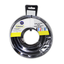 Carrete cablecillo flexible 6 mm. negro 10 mts. libre-halogeno