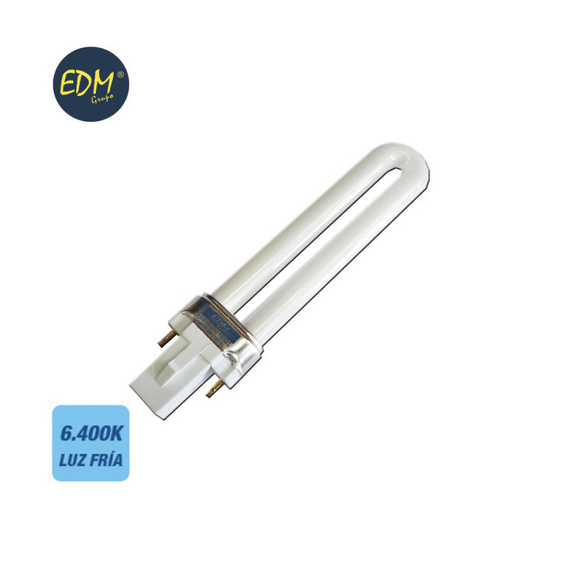 Bombilla bajo consumo pl-11w 6.400k luz fria 880 lumens edm Bombilla bajo consumo pl-11w 6.400k luz fria 880 lumens edm