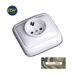 comprar Base schuko t-tl superficie serie spa bolsa blister Edm online - EDM