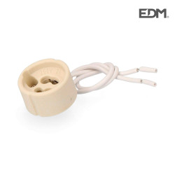 comprar Portalamparas halogeno gu-10 2a 250v 15cm cable Edm online - EDM