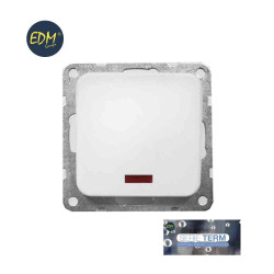 comprar Interruptor empotrar luminoso serie term bolsa blister Edm online - EDM