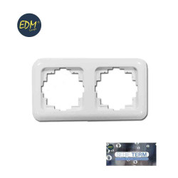 comprar Marco dos elementos empotrar serie term bolsa blister Edm online - EDM