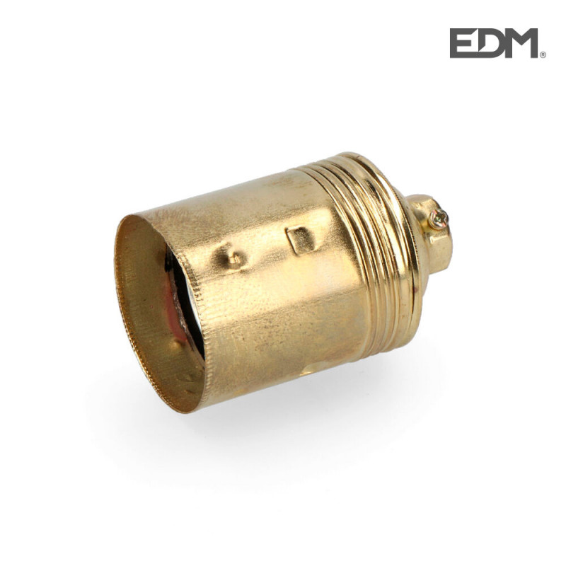 Portalamparas hierro laton e-27 envasado edm Portalamparas hierro laton e-27 envasado edm