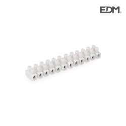 Regleta conexion 4mm a 6 mm.  blanca envasada edm