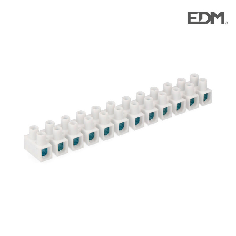 Regleta conexion 16 mm. blanca envasada edm Regleta conexion 16 mm. blanca envasada edm
