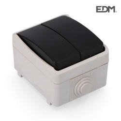 comprar Doble conmutador estanco economico retractilado edm ip44 Edm online - EDM