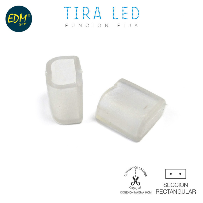 Protector tapon final para tira de led edm Protector tapon final para tira de led edm