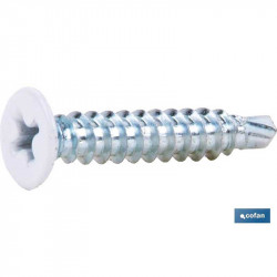 comprar Tornillo Autot Plano 4,2x14 mm Blanco Cofan online - Cofan
