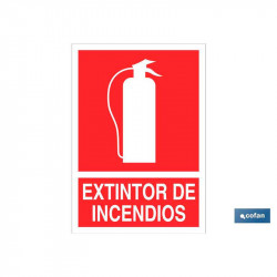 SEÑAL ADHESIVA EXTINTOR INCENDIOS 148X105