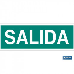 comprar Señal informativa luminiscente "Salida" de Cofan online - Cofan
