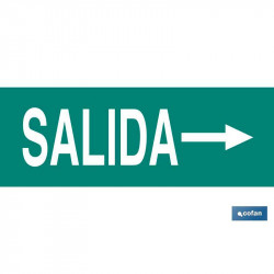 comprar Señal informativa luminiscente "Salida lateral" de Cofan online - Cofan