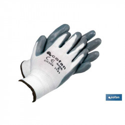comprar Guante 100% Poliester Impreg Nitrilo T/10 Cofan online - Cofan