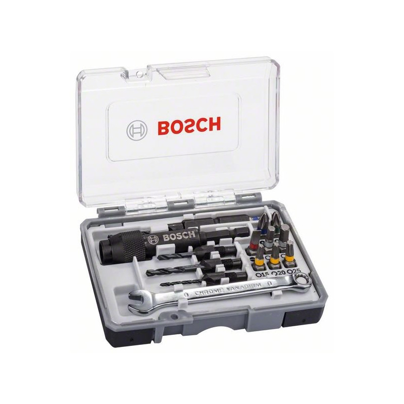 comprar Juego de 20 puntas de destornillador Drill&Drive con llave HSS online - Bosch