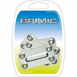 Placa Rectangular 70x35mm Zincado Brimic