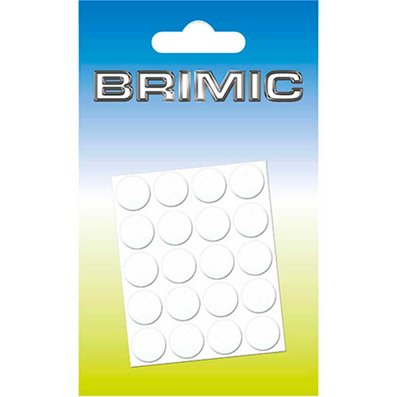 Tapón Adhesivo 13mm Blanco Brimic