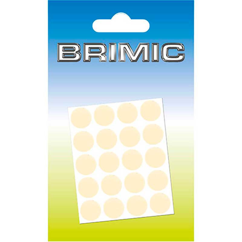 Tapón Adhesivo 13mm Crema Brimic