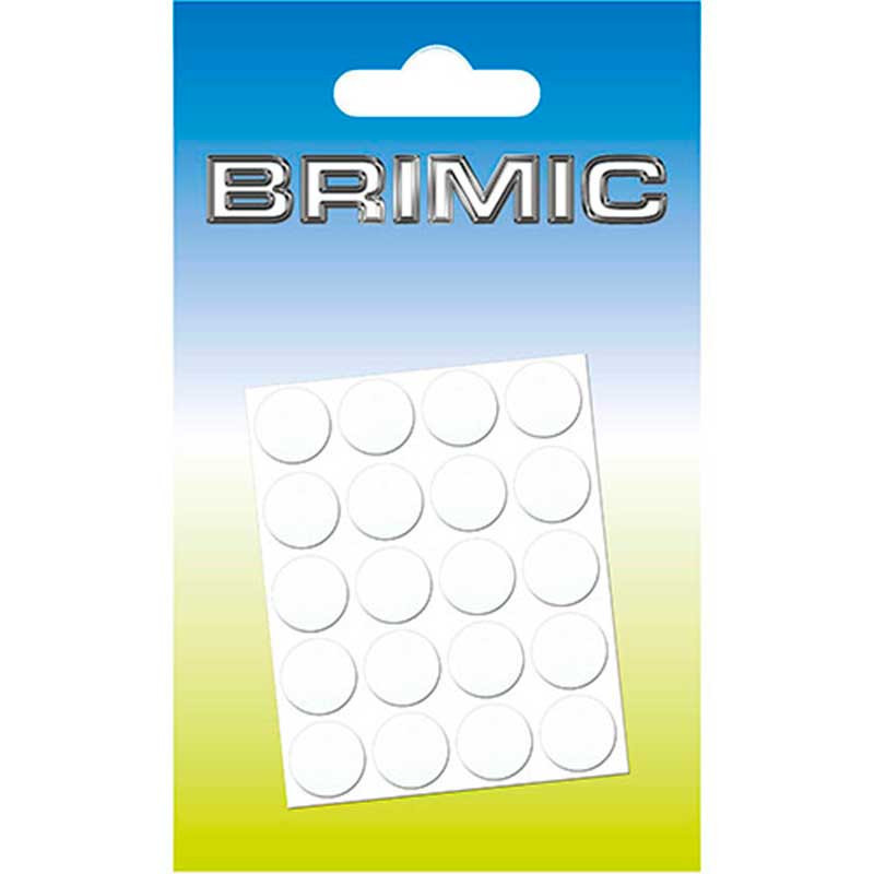 comprar Tapón Adhesivo Cabeza Tornillos 13mm Blanco Liso Brimic online - Brimic