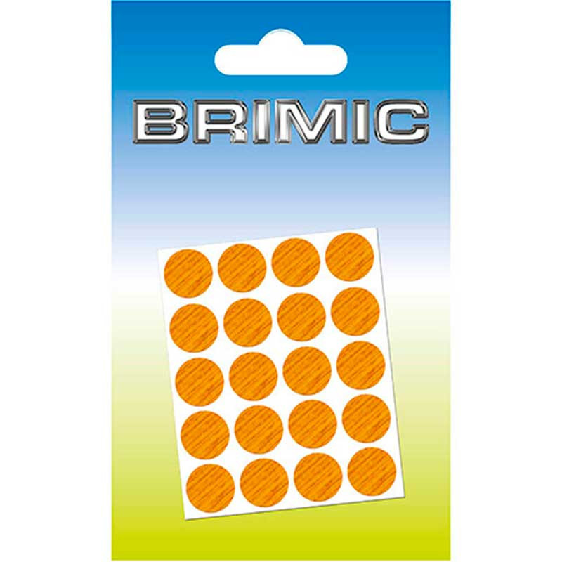 comprar Tapón Adhesivo Cabeza Tornillos 100ud 13mm Roble Brimic online - Brimic