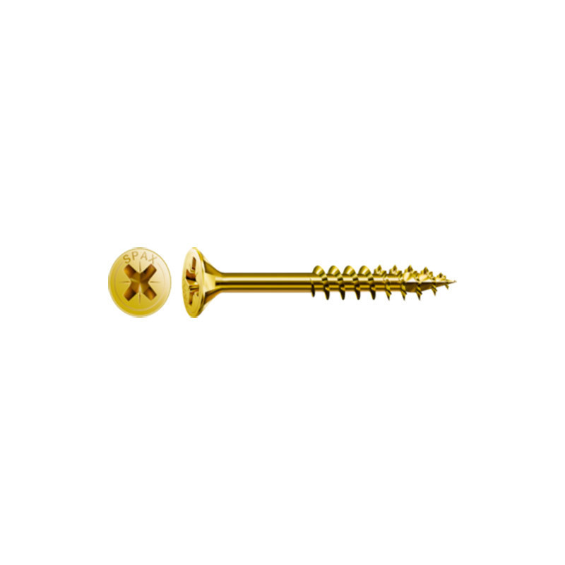 comprar Tornillo cabeza plana yellox 3,5x50mm 300 uds SPAX online - Spax
