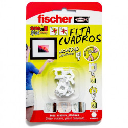 fischer fija cuadraos blanco