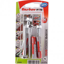 fischer DUOPOWER 10 x 50 S con tornillo