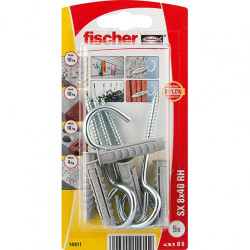 fischer Taco de expansión SX 8 x 40 RH con hembrilla abierta