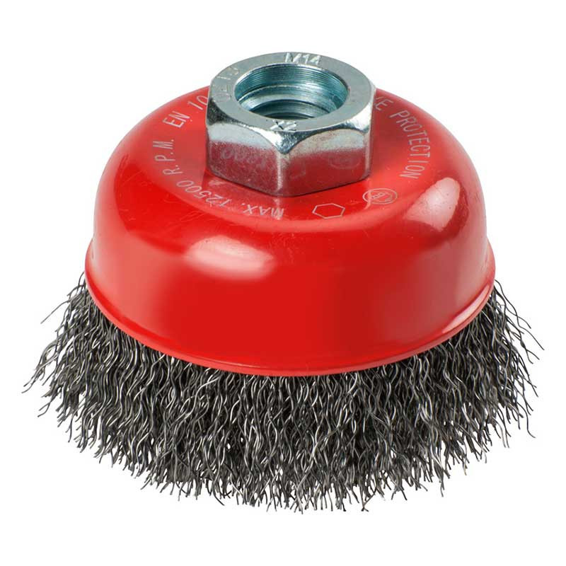 comprar Cepillo de Copa Alambre Acero Ondulado 100mm M14. Einhell online - Einhell