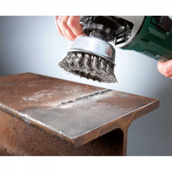 comprar Cepillo Acero Trenzado Duro 100mm M14 Einhell online - Einhell