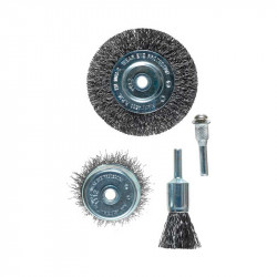 comprar Juego de 4 Cepillos Acero Ondulado Einhell online - Einhell