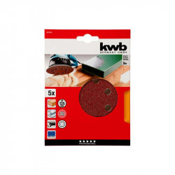 comprar Juego 5 Discos Abrasivos 8 Agujeros 125 mm. Grano 40 Einhell online - Einhell