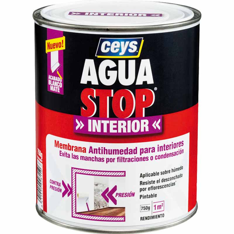 Pintura anti-humedad para paredes húmedas de baños o sótanos