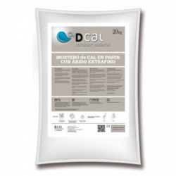 Mortero Extrafino De Cal EN Pasta 20 Kg Blanco Dcal