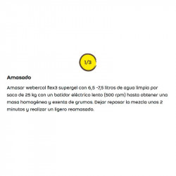 comprar Webercol flex³ supergel 25Kg. online - Weber