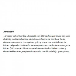 comprar WeberFloor Top Ultrarapid 25Kg. Gris online - Weber