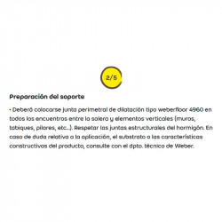 comprar WeberFloor Radiante 25Kg. online - Weber