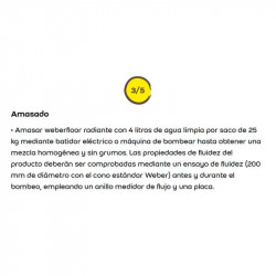 comprar WeberFloor Radiante 25Kg. online - Weber
