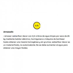 comprar WeberFloor Decor 25Kg. online - Weber
