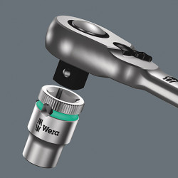 comprar Carraca Cuadradillo 38 Con Palanca De Inversion Zyklop Metal Wera online - Wera