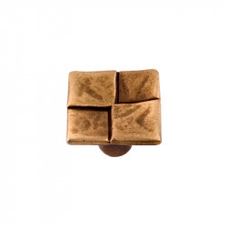 comprar Pomo Tirador Cuadros 26 mm Cuero Mate Nesu online - Nesu