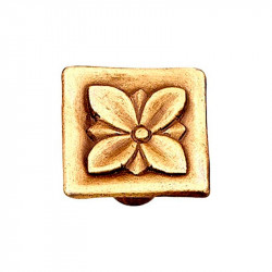 comprar Pomo Tirador Flor 33 mm Cuero Mate Nesu online - Nesu