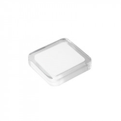 comprar POMO TIRADOR METAC.CON RESINA 50X50 MM BLANCA Nesu online - Nesu